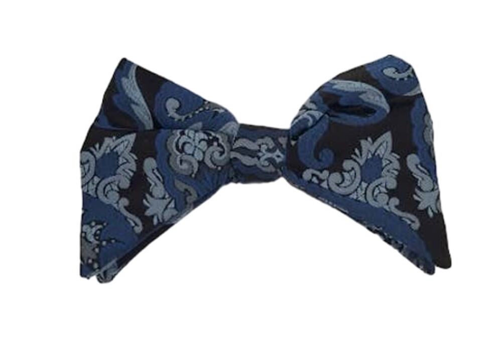 Vintage BOW funky Men's Metal Clip On Neck Tie Pre Tied Easy Wearing No Fuss